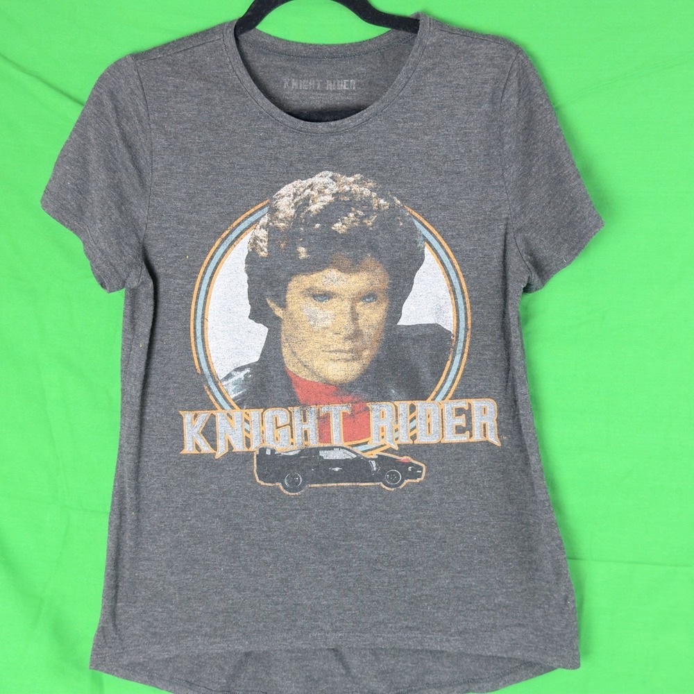 NWT Womens Knight Rider David Hasselhoff Tee Shirt Size L